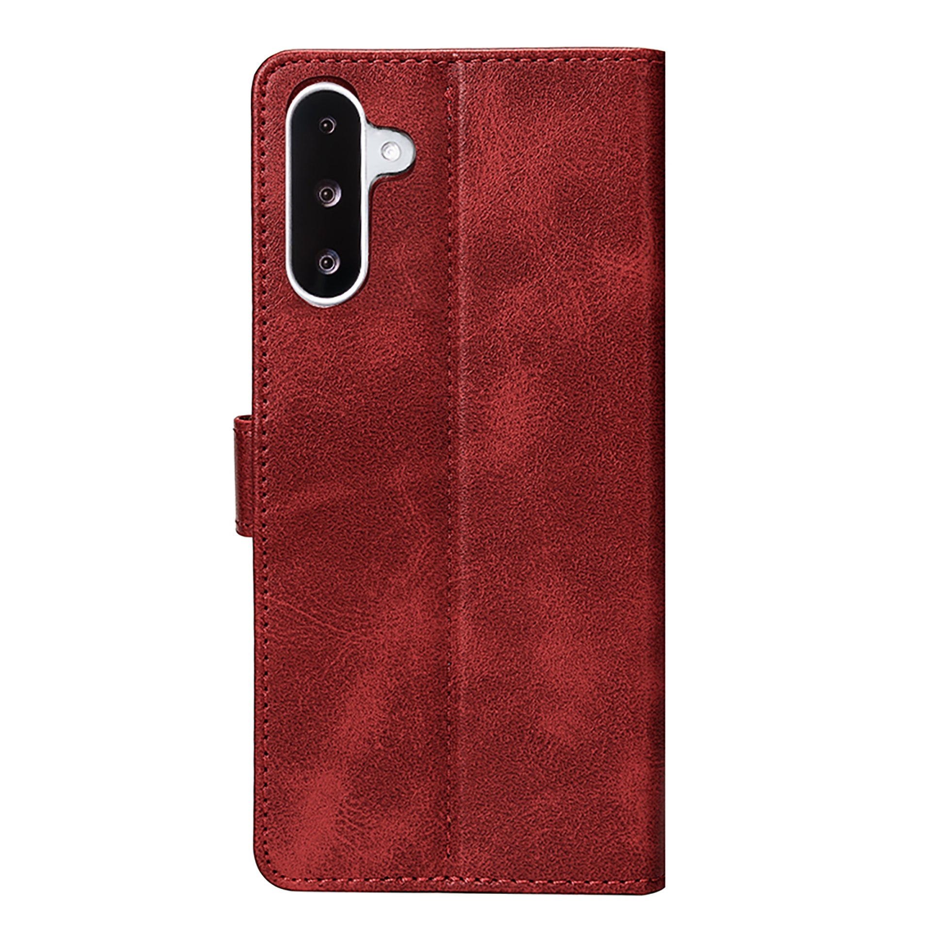 Rixus Bookcase For Samsung Galaxy A26, A17, A18 Dark Red