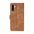 Rixus Bookcase For Samsung Galaxy A26, A17 Light Brown