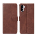 Rixus Bookcase For Samsung Galaxy A26, A17 Brown