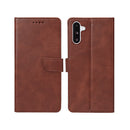 Rixus Bookcase For Samsung Galaxy A26, A17 Brown