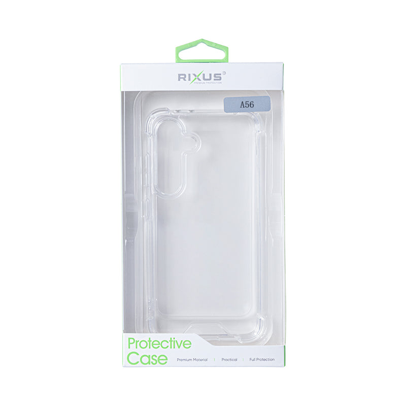 Rixus Anti-Burst Case For Samsung Galaxy A56 A566B Transparent