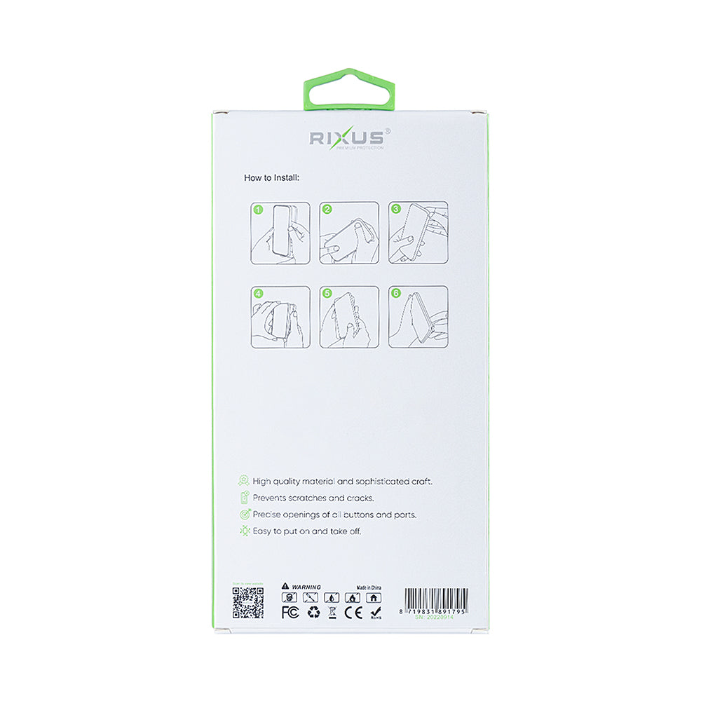 Rixus Anti-Burst Case For Samsung Galaxy A56 Transparent