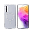 Rixus Anti-Burst Case With MagSafe Compatible For Samsung Galaxy A56 Transparent