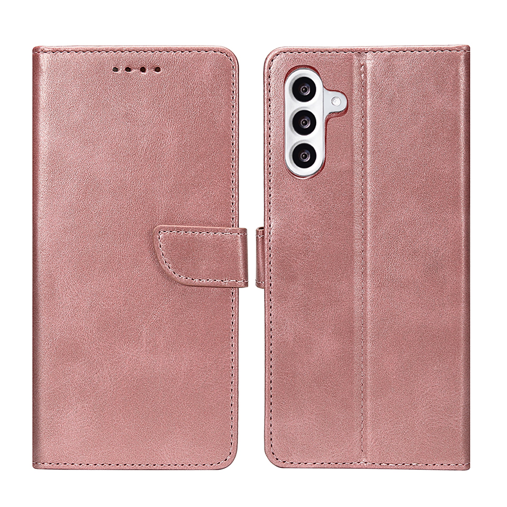 Rixus Bookcase For Samsung Galaxy A56 Pink