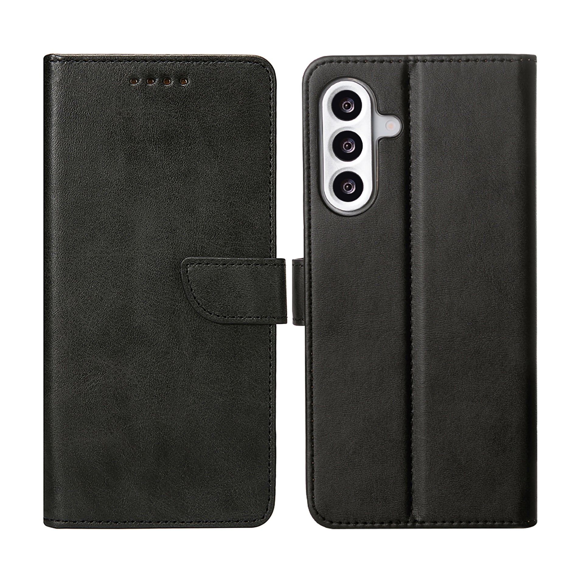 Rixus Bookcase For Samsung Galaxy A56 Black