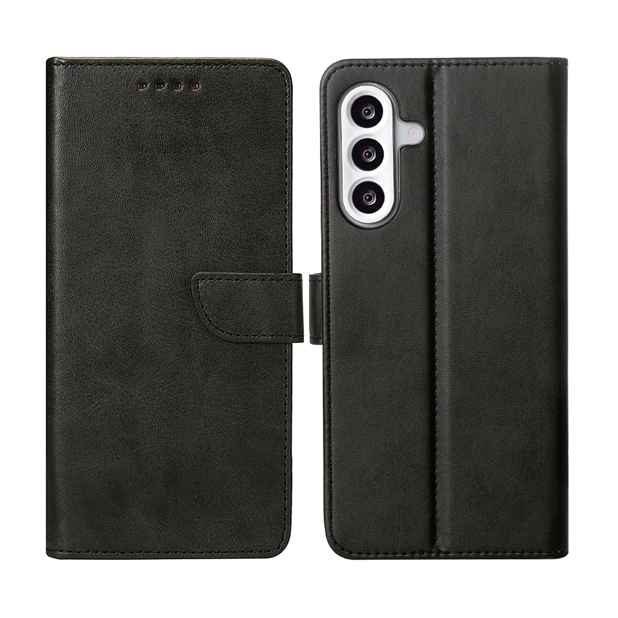 Rixus Bookcase For Samsung Galaxy A56 Black