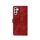 Rixus Bookcase For Samsung Galaxy A56 A566B Dark Red