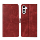 Rixus Bookcase For Samsung Galaxy A56 Dark Red