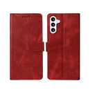 Rixus Bookcase For Samsung Galaxy A56 A566B Dark Red