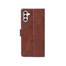 Rixus Bookcase For Samsung Galaxy A56 A566B Brown