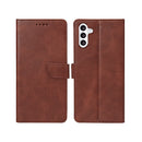 Rixus Bookcase For Samsung Galaxy A56 A566B Brown