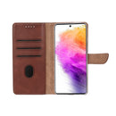 Rixus Bookcase For Samsung Galaxy A56 A566B Brown
