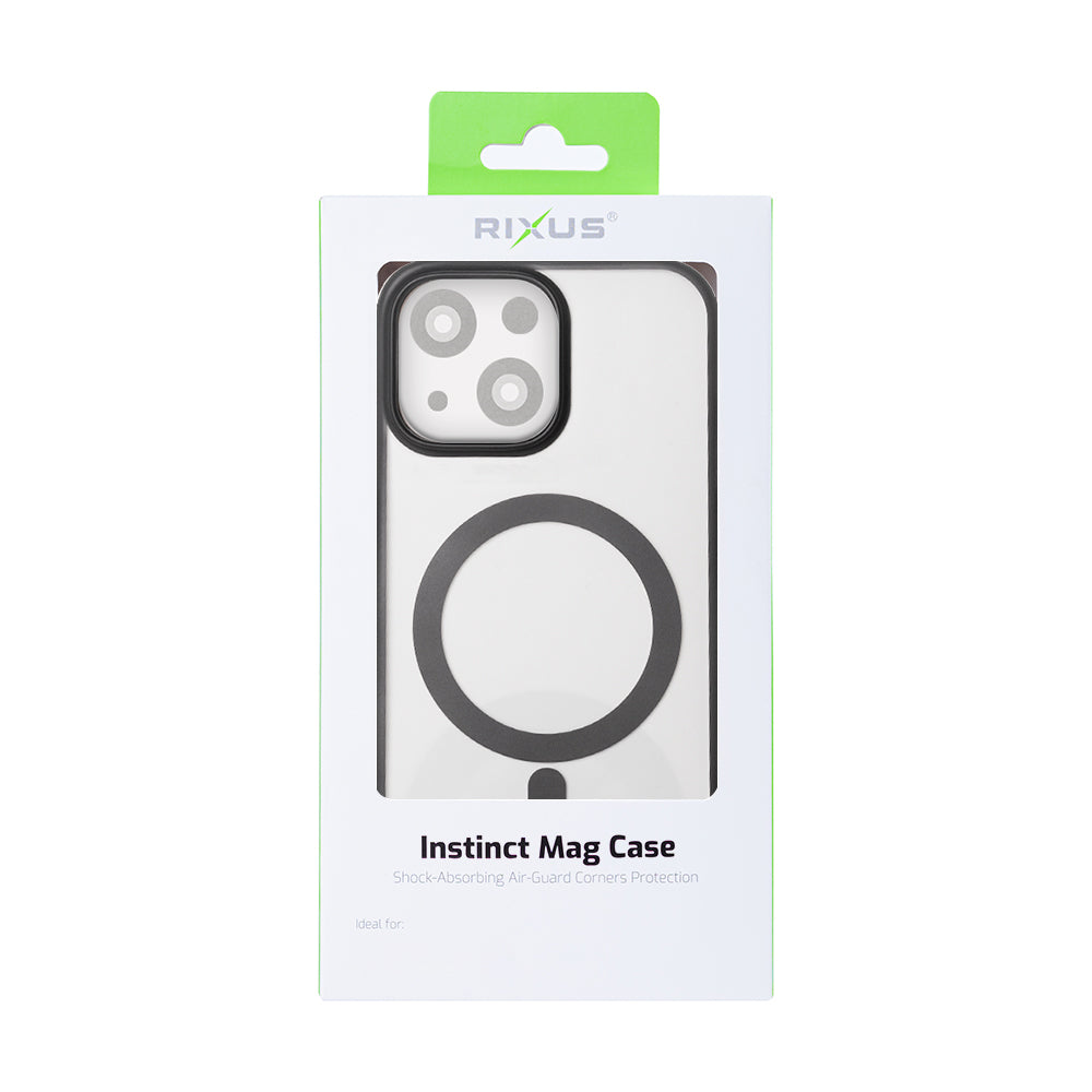 Rixus Instinct Mag Case For Apple iPhone 13, 14 Black