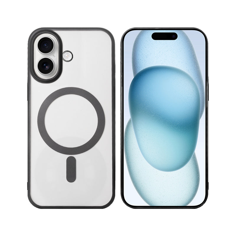 Rixus Instinct Mag Case For iPhone 16 Plus Black