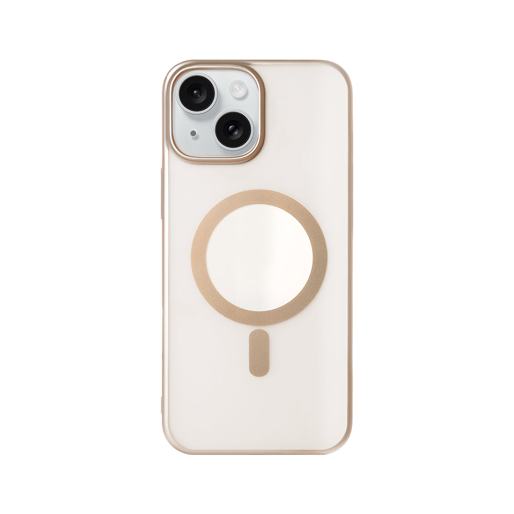 Rixus Instinct Mag Case For Apple iPhone 13, 14 Desert Titanium