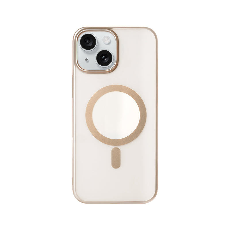 Rixus Instinct Mag Case For iPhone 13, 14 Desert Titanium
