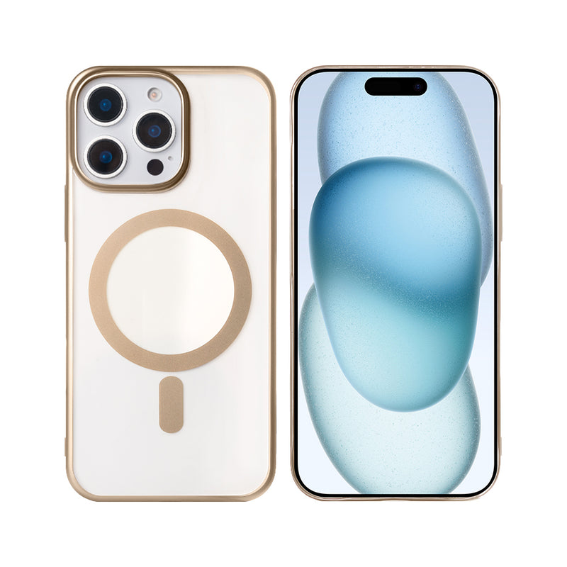 Rixus Instinct Mag Case For iPhone 16 Pro Max Desert Titanium