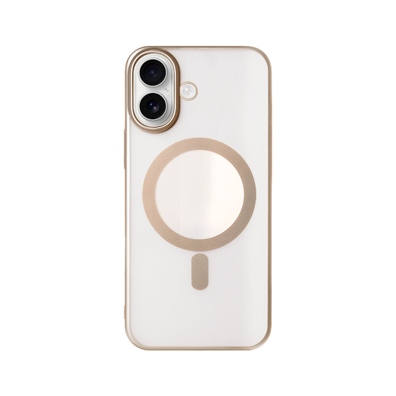 Rixus Instinct Mag Case For iPhone 16 Plus Desert Titanium