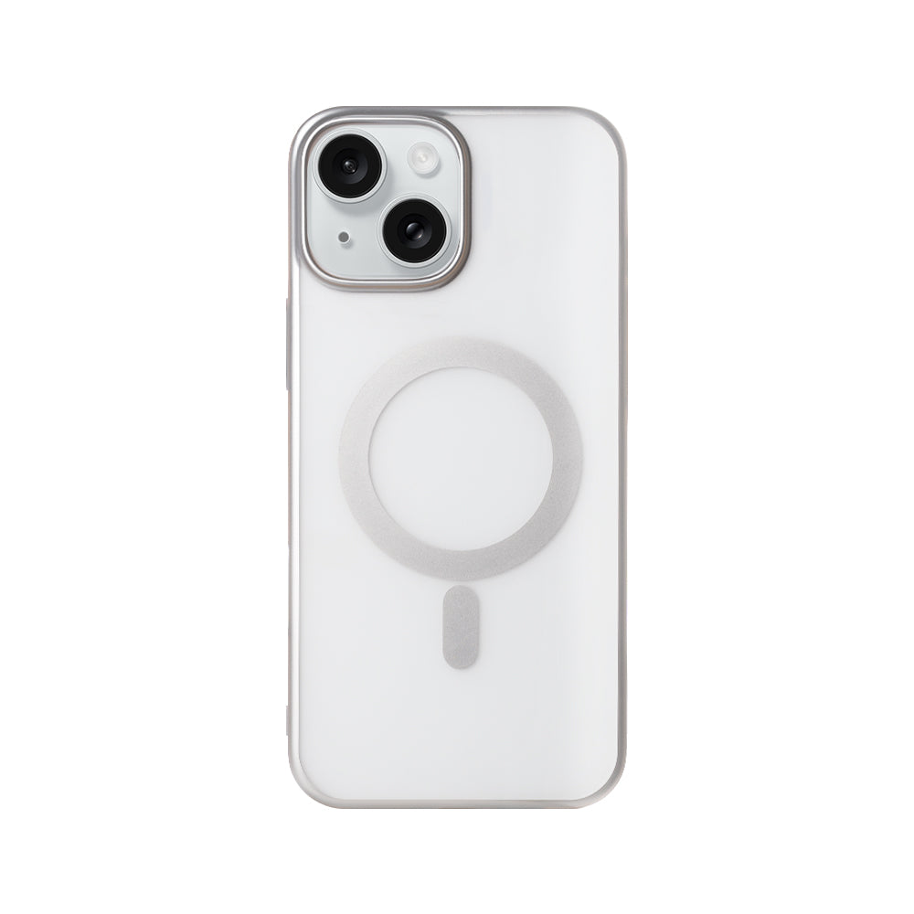 Rixus Instinct Mag Case For Apple iPhone 13, 14 Silver