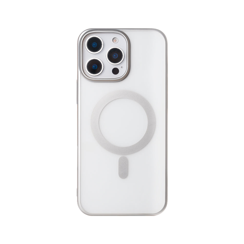 Rixus Instinct Mag Case For Apple iPhone 14 Pro Silver