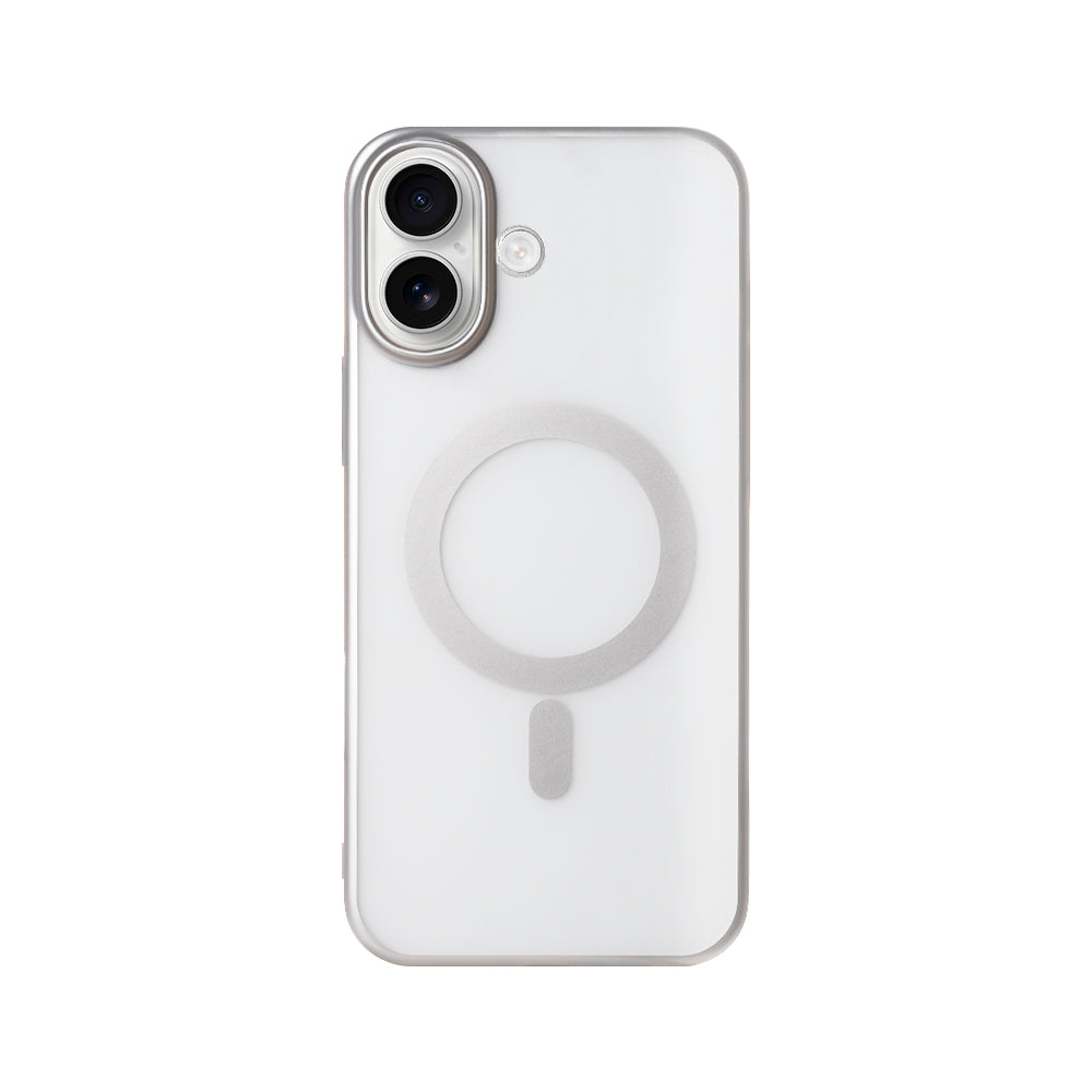 Rixus Instinct Mag Case For Apple iPhone 16 Plus Silver
