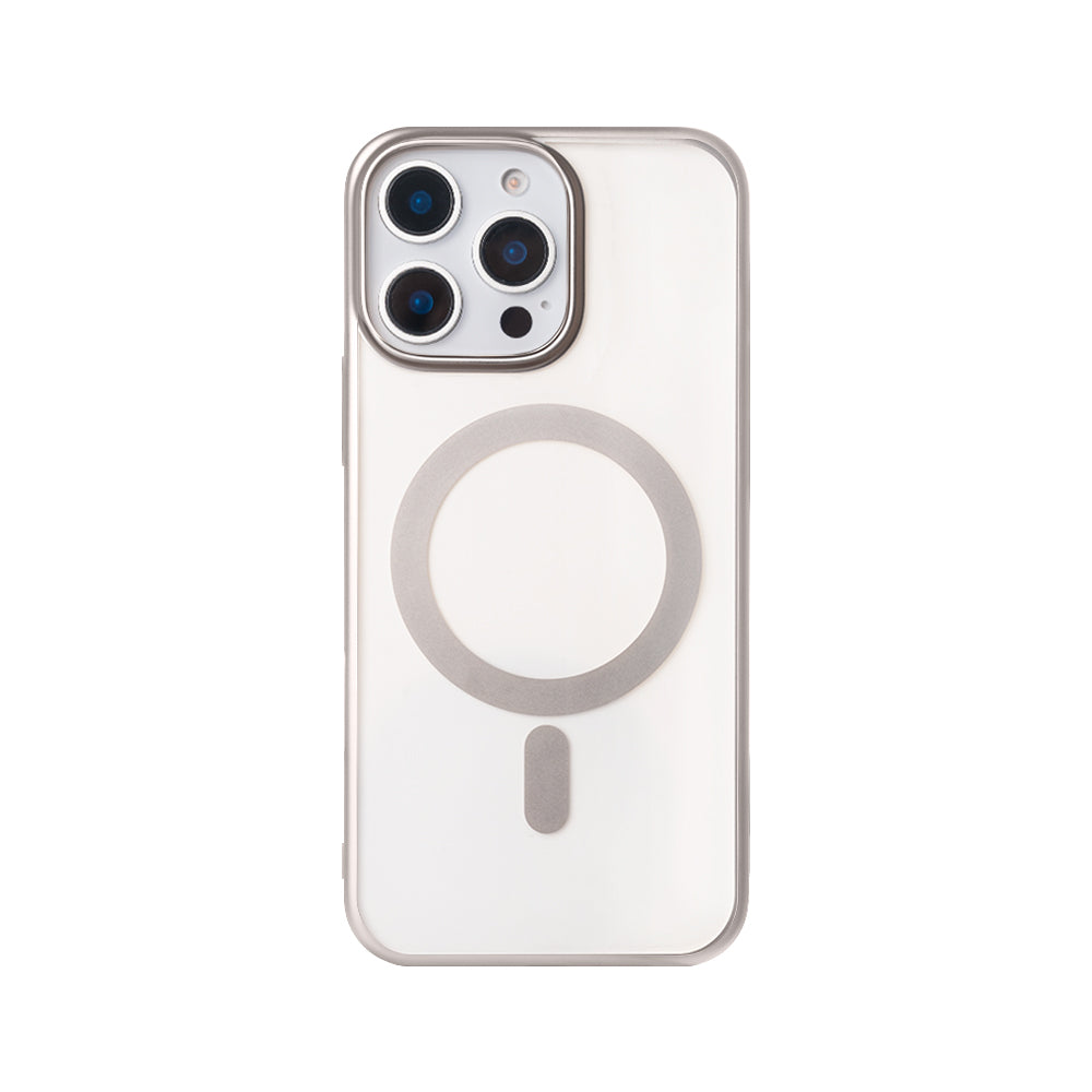 Rixus Instinct Mag Case For Apple iPhone 15 Pro Max Titanium Grey