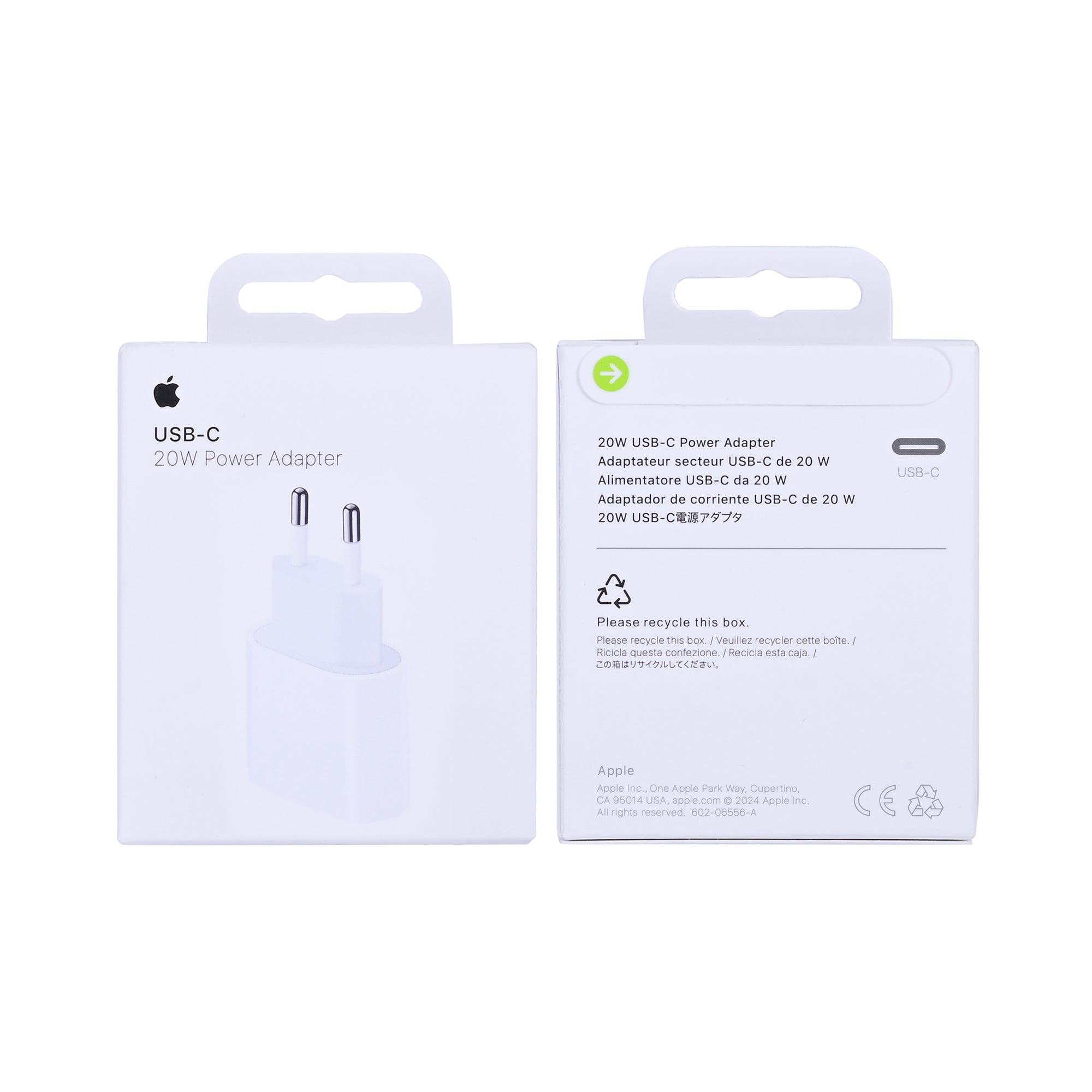 Apple USB-C Power Adapter 20W MUVV3ZM/A White Original Retail Box