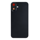 For Apple iPhone 16 Back Glass With NFC, Enlarged Camera Frame Black Compatible