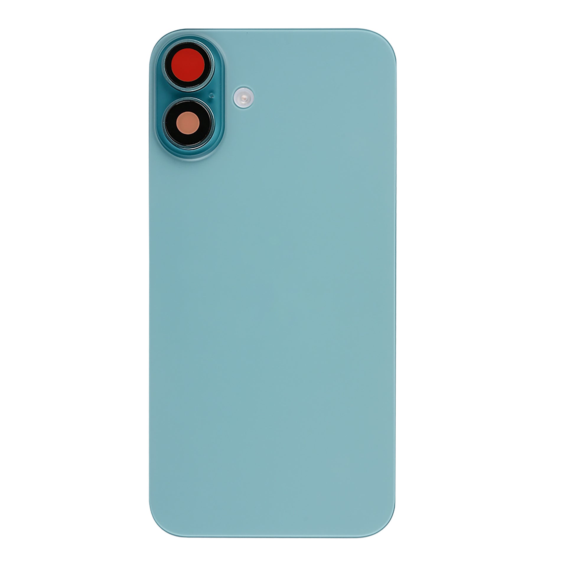 For Apple iPhone 16 Back Glass With NFC, Enlarged Camera Frame Teal Compatible