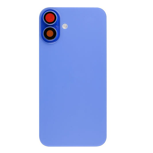For Apple iPhone 16 Back Glass With NFC, Enlarged Camera Frame Ultramarine Compatible