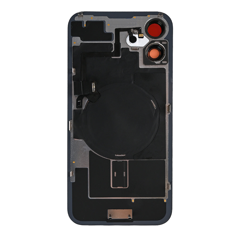 For Apple iPhone 16 Back Glass With NFC, Enlarged Camera Frame Ultramarine Compatible