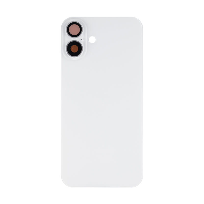 For iPhone 16 Plus Extra Glass With NFC, Enlarged Camera Frame White