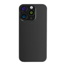 For Apple iPhone 16 Pro Back Glass With NFC, Enlarged Camera Frame Black Titanium Compatible