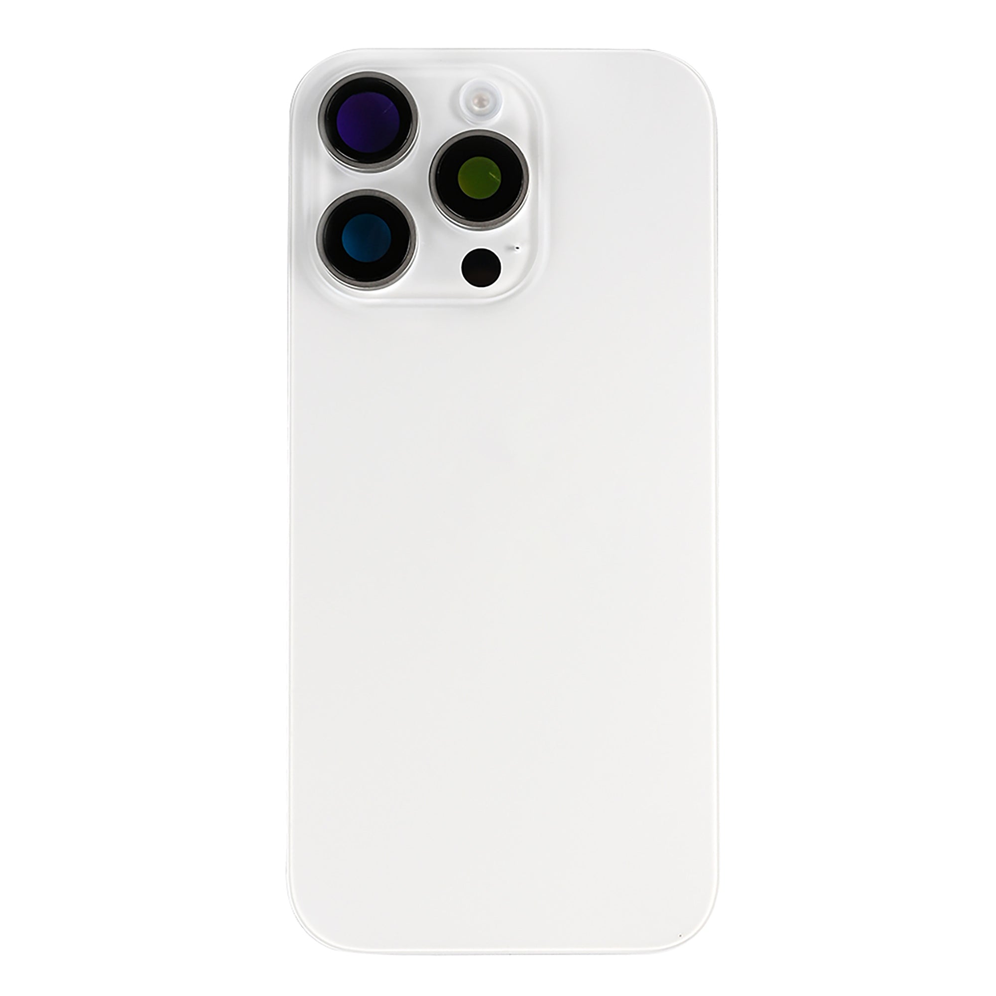 For Apple iPhone 16 Pro Back Glass With NFC, Enlarged Camera Frame White Titanium Compatible