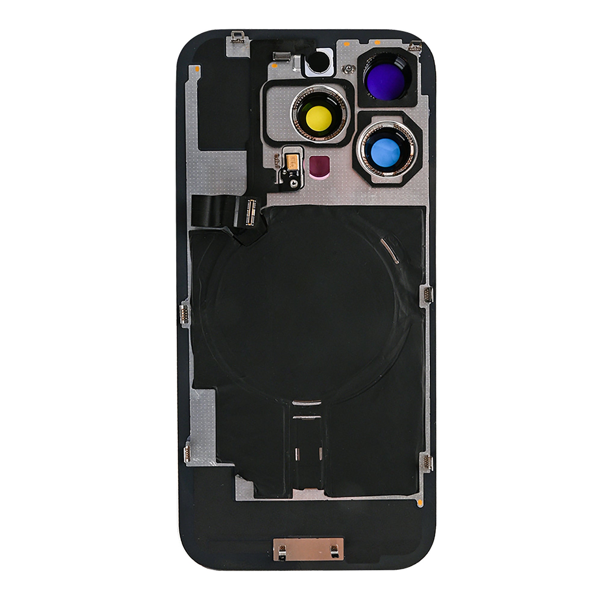 For Apple iPhone 16 Pro Back Glass With NFC, Enlarged Camera Frame Natural Titanium Compatible