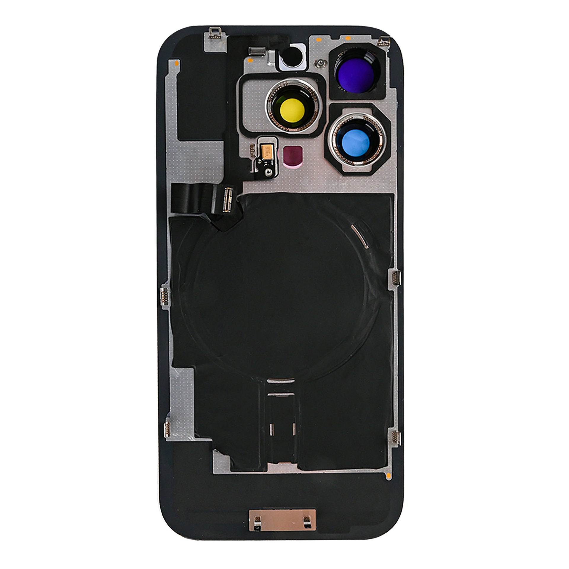 For Apple iPhone 16 Pro Back Glass With NFC, Enlarged Camera Frame Desert Titanium Compatible