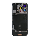 For Apple iPhone 16 Pro Max Back Glass With NFC, Enlarged Camera Frame Black Titanium Compatible