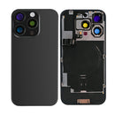 For Apple iPhone 16 Pro Max Back Glass With NFC, Enlarged Camera Frame Black Titanium Compatible