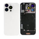For Apple iPhone 16 Pro Max Back Glass With NFC, Enlarged Camera Frame White Titanium Compatible