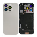 For Apple iPhone 16 Pro Max Back Glass With NFC, Enlarged Camera Frame Natural Titanium Compatible