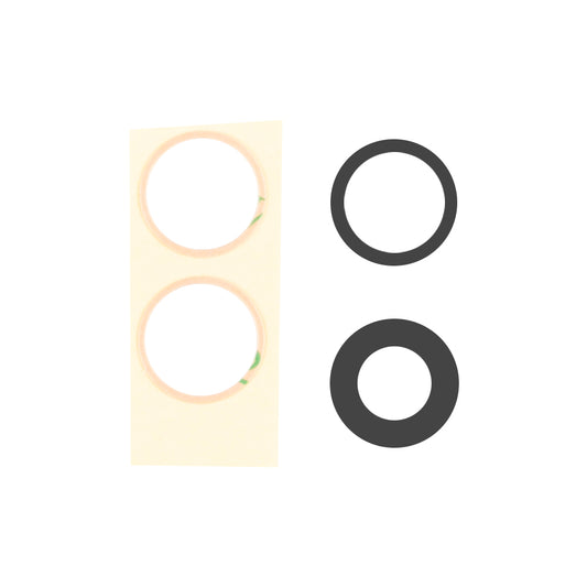 For Apple iPhone 16, 16 Plus, 17 Camera Lens Cover Set Black OEM