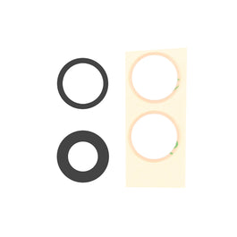 For Apple iPhone 16, 16 Plus, 17 Camera Lens Cover Set Black OEM