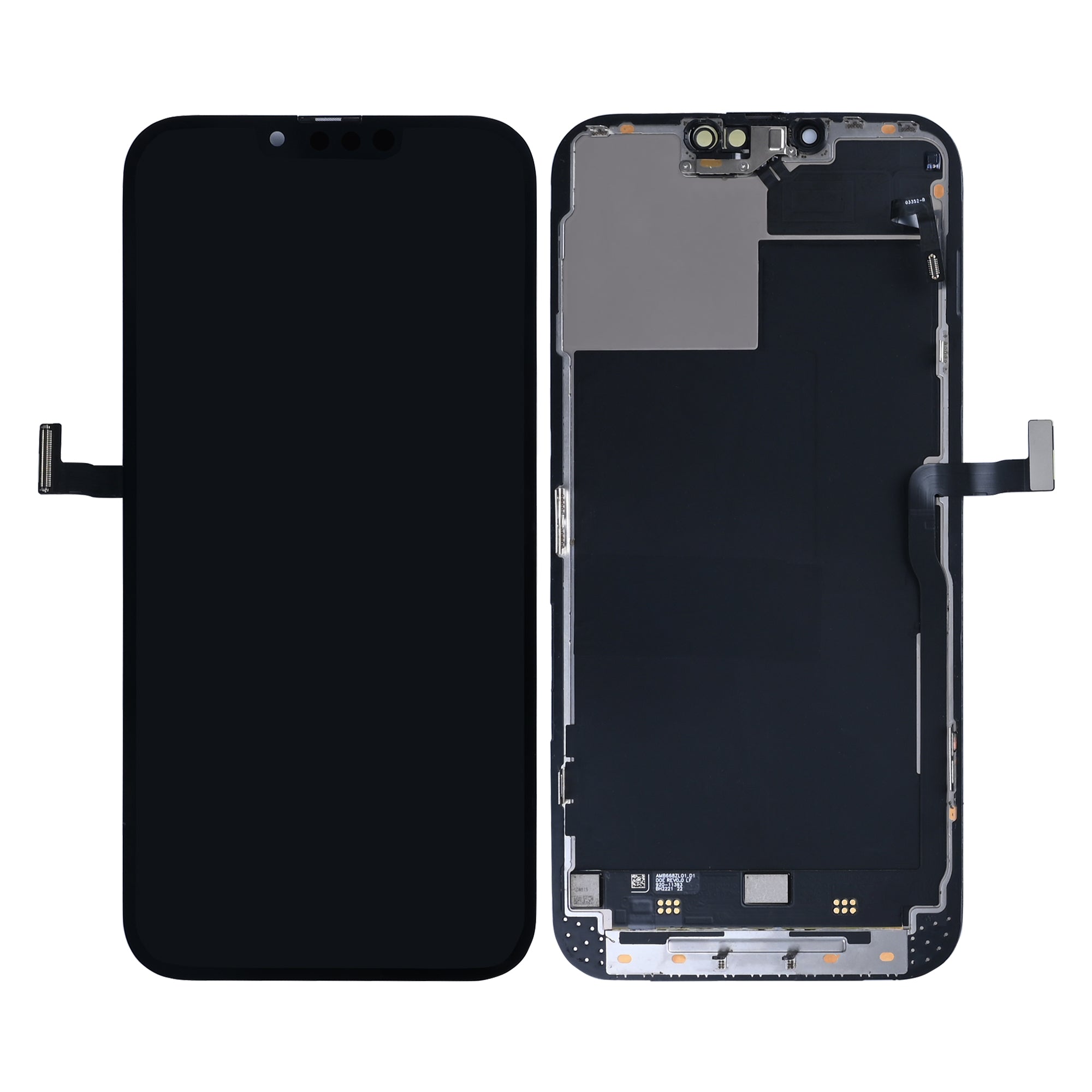 For Apple iPhone 13 Pro Max Display With Proximity Sensor Flex Pulled (Calibrated Used)