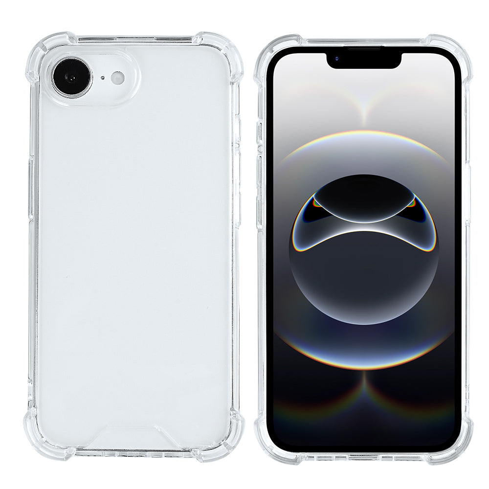Rixus Anti-Burst Case For Apple iPhone 16e, 17e Transparent
