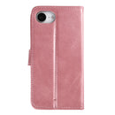 Rixus Bookcase For Apple iPhone 16e, 17e Pink