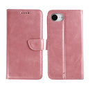 Rixus Bookcase For Apple iPhone 16e, 17e Pink
