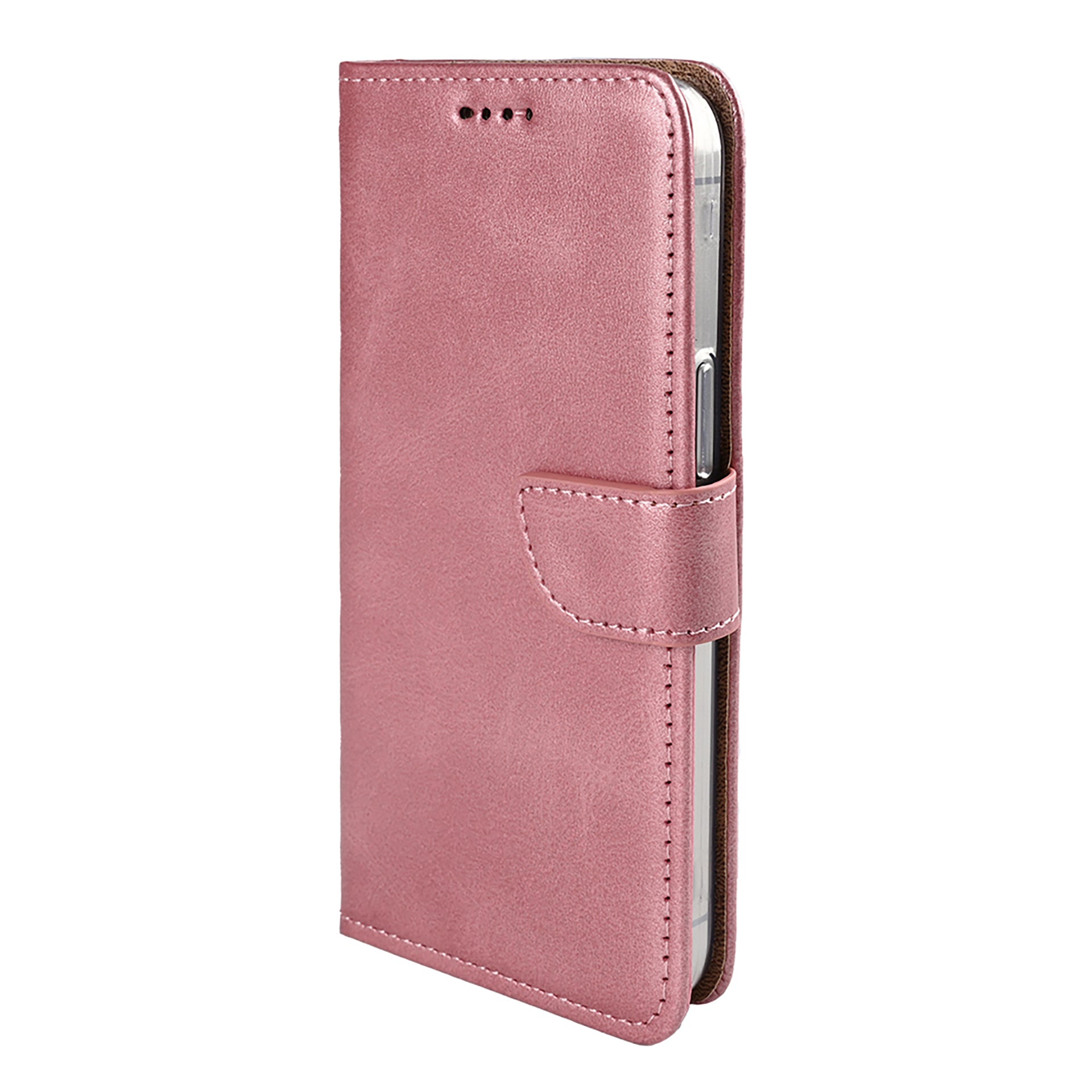Rixus Bookcase For Apple iPhone 16e, 17e Pink