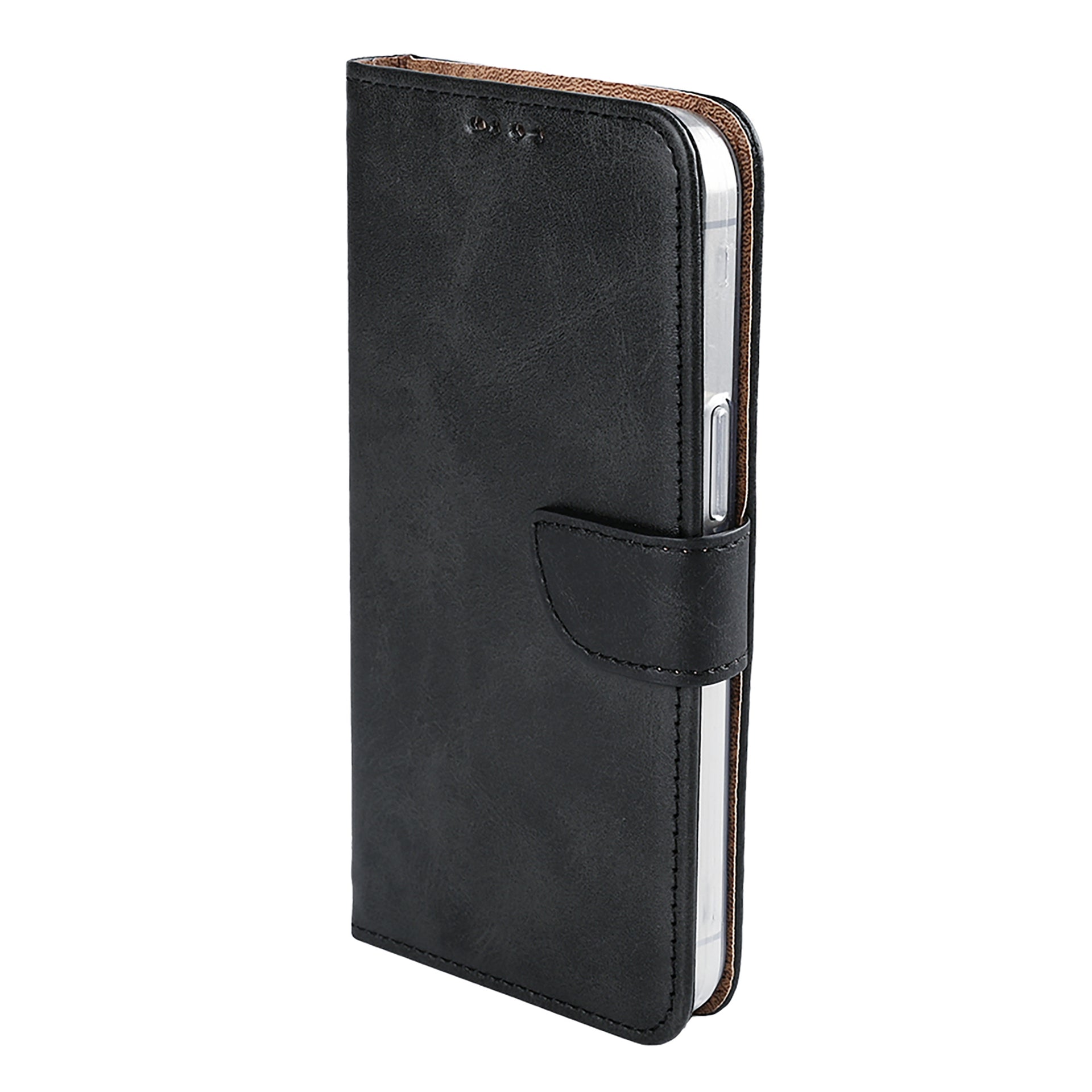 Rixus Bookcase For Apple iPhone 16e, 17e Black