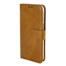 Rixus Bookcase For Apple iPhone 16e, 17e Light Brown