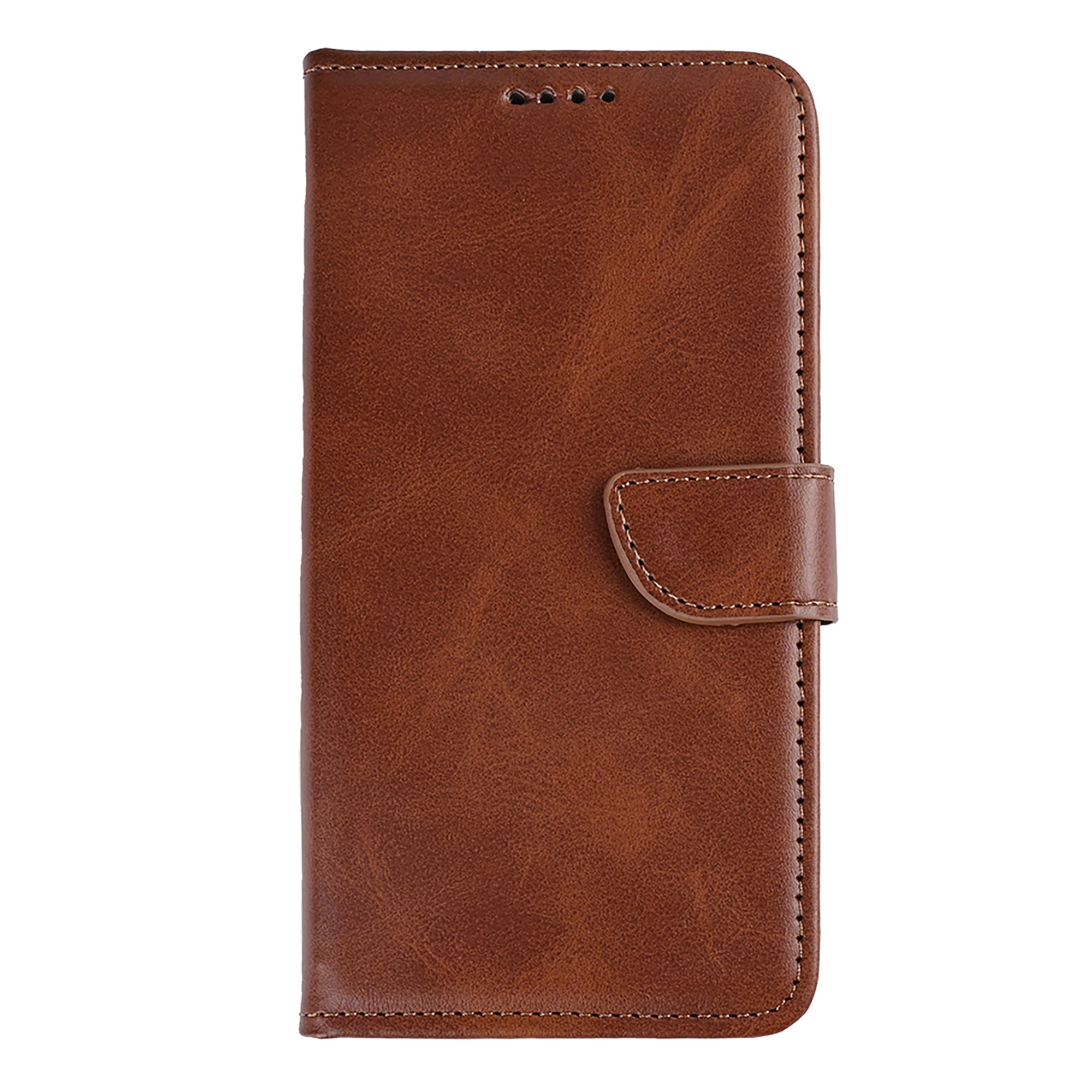 Rixus Bookcase For Apple iPhone 16e, 17e Brown